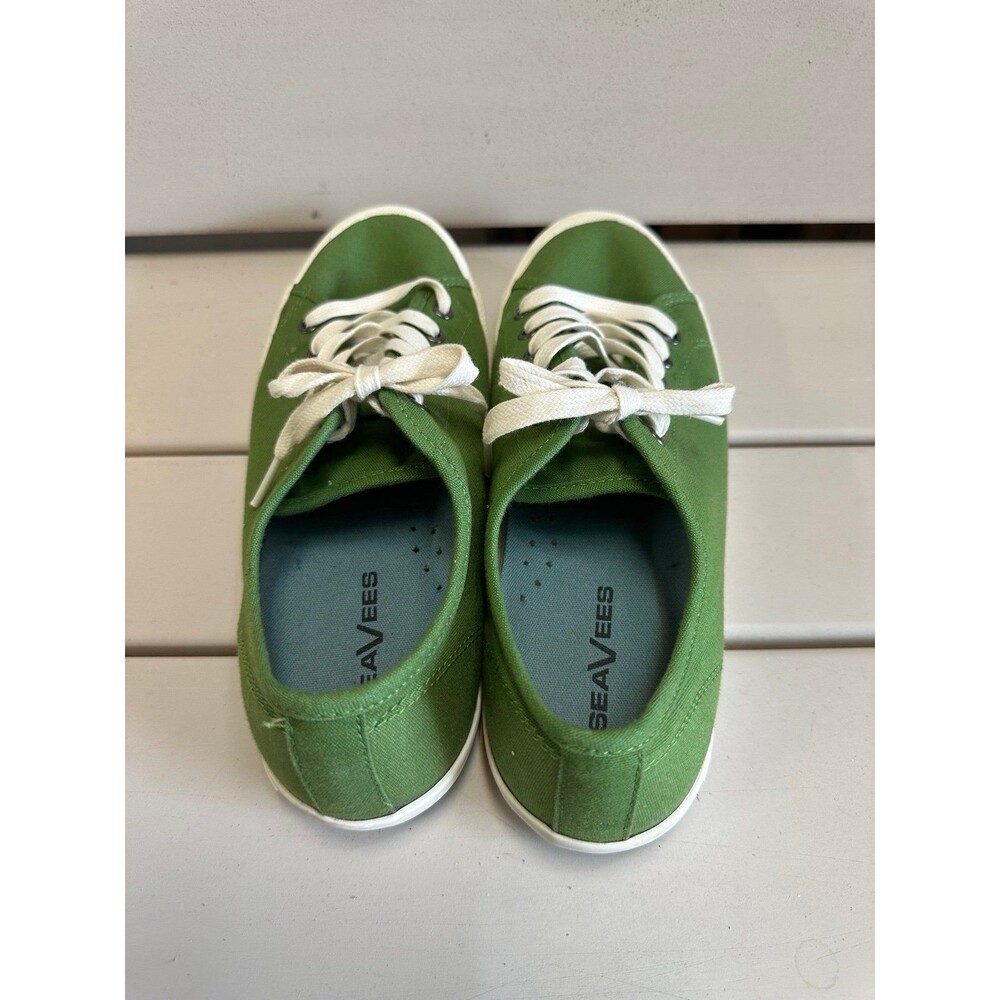 SeaVees Womens Monterey Recycled Cotton Canvas Sneaker Shoes 9 Classic Cactus - Picture 4 of 8